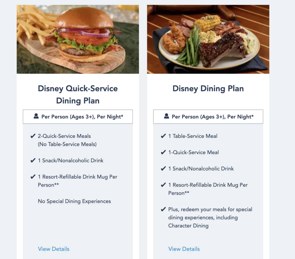 TODO LO QUE DEBES SABER DE LOS PLANES DE COMIDA EN DISNEY WORLD